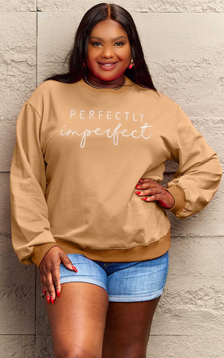 THREE COLORS! Perfectly Imperfect Sweatshirt, SM-3X