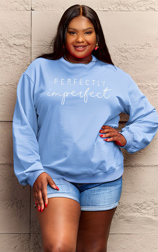 THREE COLORS! Perfectly Imperfect Sweatshirt, SM-3X