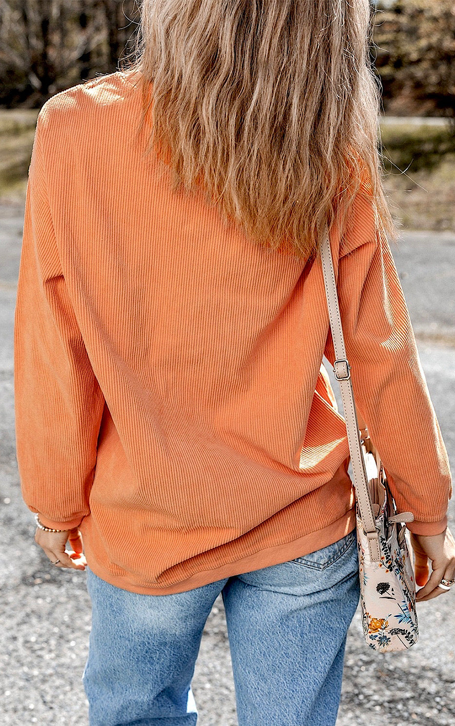 Sassy Sequin Pumpkin Corded Sweatshirt, SM-3X, TWO COLORS!