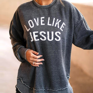Love Like Jesus Vintage Black Sweatshirt