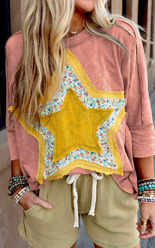 Seeing Stars Applique T-Shirt, TWO COLORS!