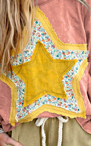 Seeing Stars Applique T-Shirt, TWO COLORS!