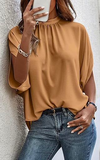 RESTOCKED! Confidence Is Key Tie Neck Top, FIVE COLORS!