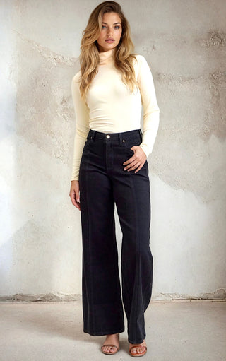 Iconic Black Wide Leg Jeans by Judy Blue