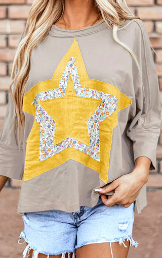 Seeing Stars Applique T-Shirt, TWO COLORS!