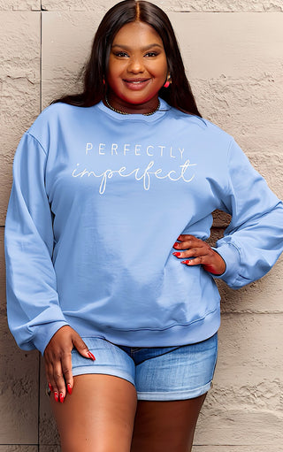 THREE COLORS! Perfectly Imperfect Sweatshirt, SM-3X
