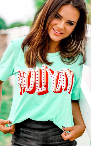 Holiyay Mint Green Tee
