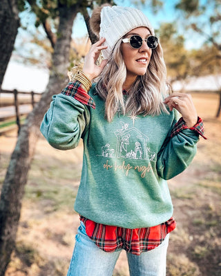 Oh Holy Night Nativity Sweatshirt