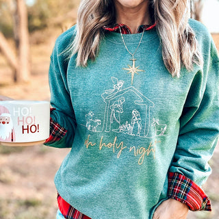 Oh Holy Night Nativity Sweatshirt
