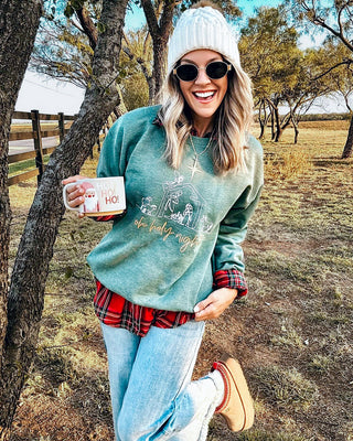 Oh Holy Night Nativity Sweatshirt
