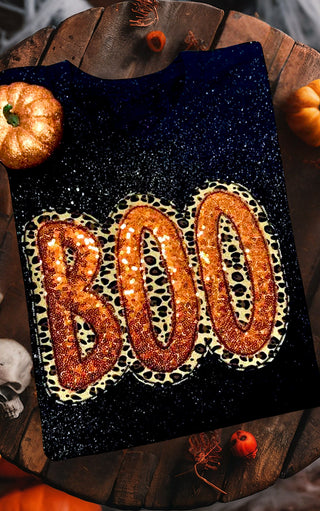 BOO-tiful Sequin Halloween Tee, SM-3X