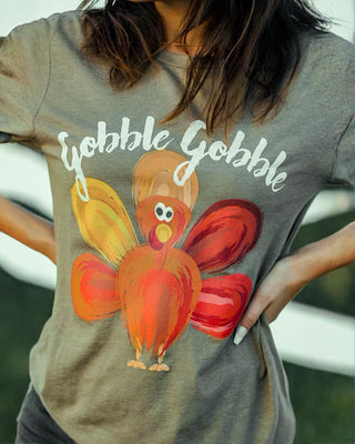 Gobble Gobble Turkey Fall Tee