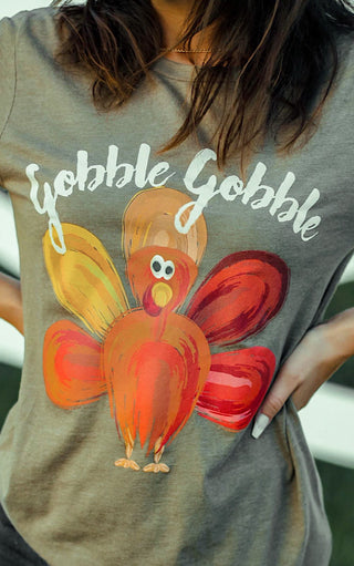 Gobble Gobble Turkey Fall Tee