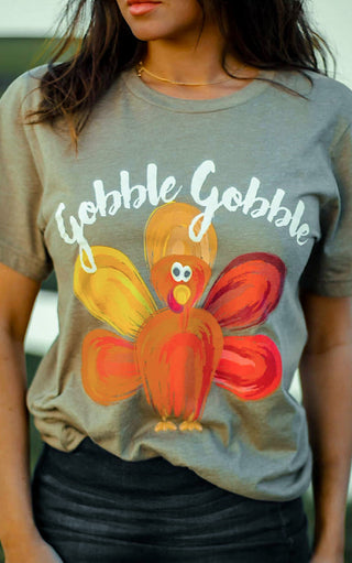 Gobble Gobble Turkey Fall Tee