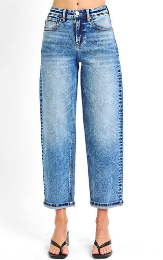 Southern Summer Cropped Boyfriend Jeans by RISEN