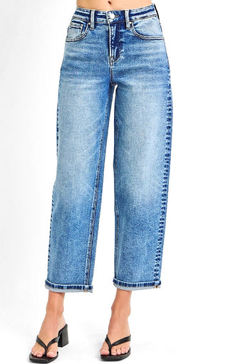 Southern Summer Cropped Boyfriend Jeans by RISEN