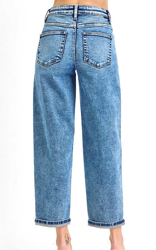 Southern Summer Cropped Boyfriend Jeans by RISEN
