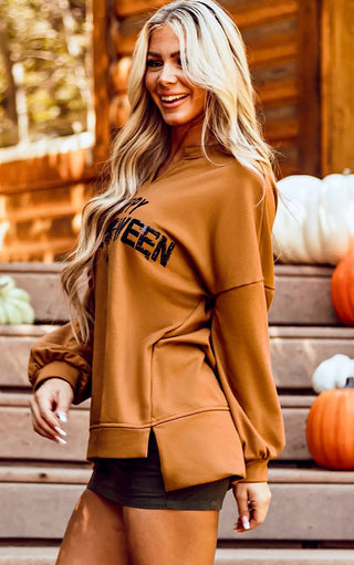 Happy Halloween Sequin Sweatshirt, SM-2X