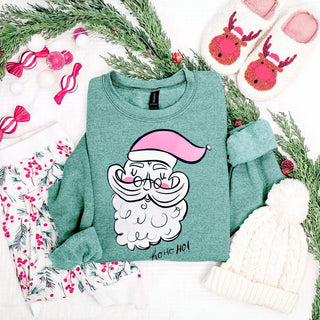 Pretty In Pink Santa Sweatshirt
