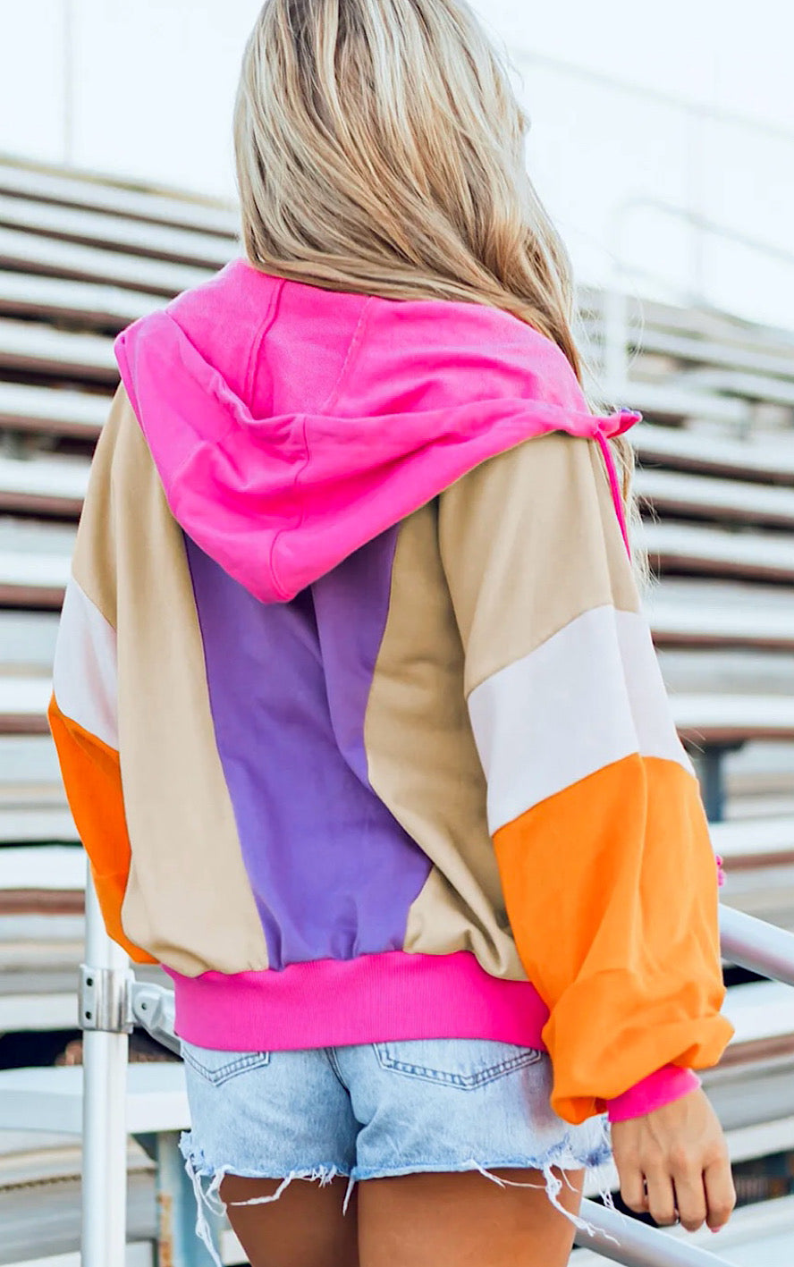 Dreamsicle Color Block Hoodie