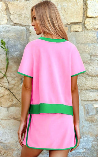 RESTOCKING! Country Club Cutie Pink Top & Skort Set