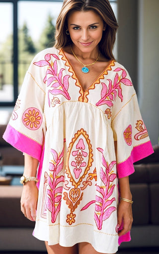 Gypsy Soul Boho Print Dress, FOUR COLORS!