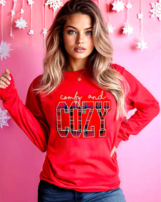 Comfy Cozy Red Christmas Tee