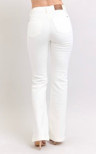 Coastal Classic Judy Blue Side Slit Bootcut Jeans