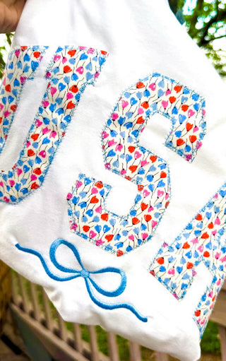 Bows And Blooms USA Tee