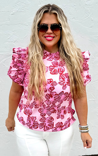 Petal Party Pink Top