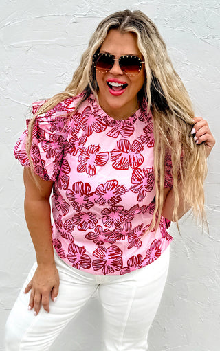 Petal Party Pink Top