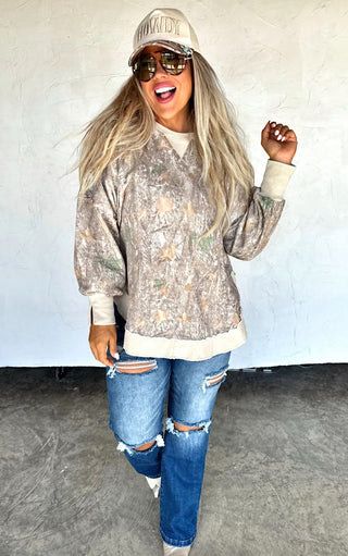 Camo Couture Luxe Pullover