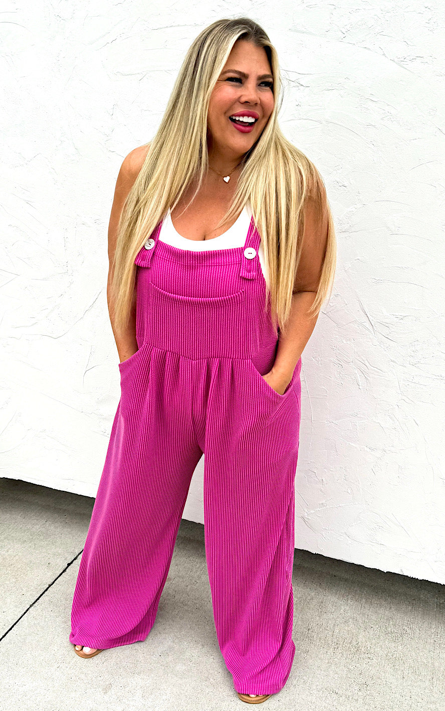 Busy Being Me Pink Boho Overalls, ONE LEFT!