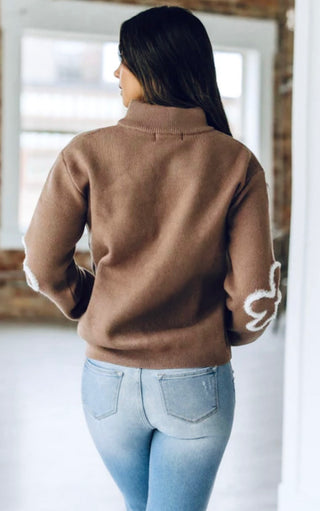 Daisy Days Half Zip Sweater, TWO COLORS! SM-2X