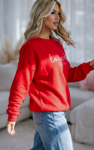 Loved John 3:16 Red Sweatshirt