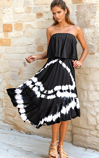 Date Nights In Destin Black Dress, MED, runs large!