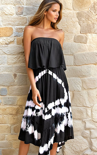 Date Nights In Destin Black Dress, MED, runs large!