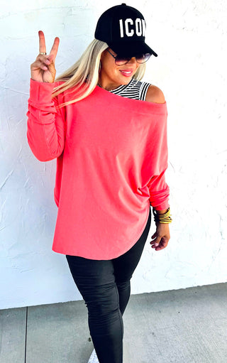 Effortless Charm Sweatshirt, TWO COLORS, XS-3X!