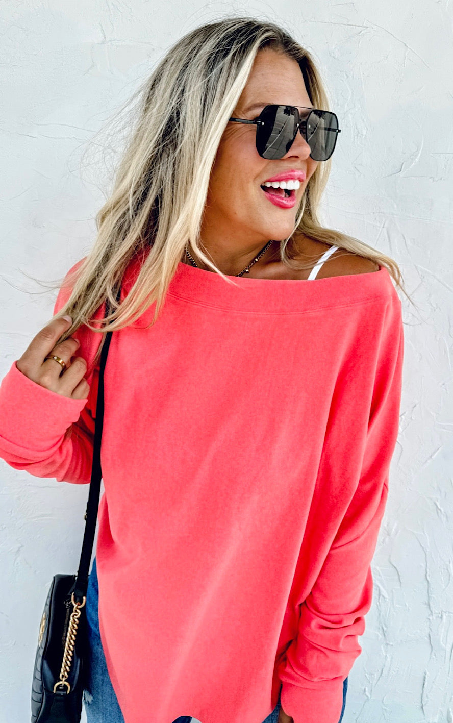 Effortless Charm Sweatshirt, TWO COLORS, XS-3X!