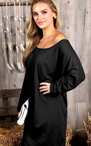 Easy Breezy Black Dress, SM-3X