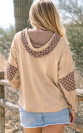 Pretty Patchwork Star Hoodie, THREE COLORS!