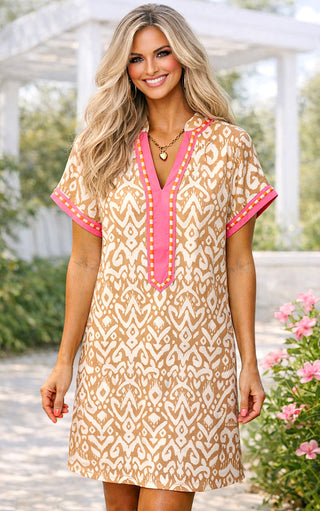 Boho In Bloom Spring Shift Dress
