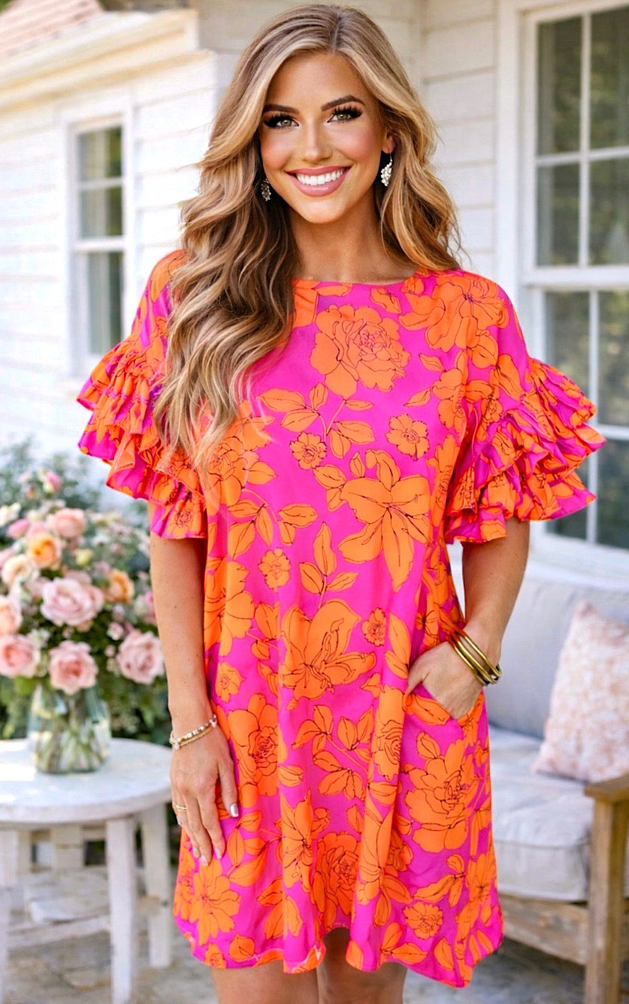 Floral Frenzy Shift Dress, SHIPS 5/29 M Floral Frenzy Shift Dress, SHIPS 5/29 M
