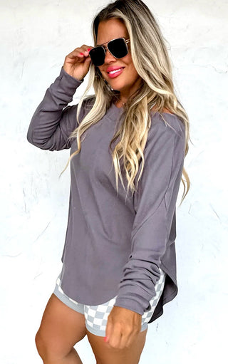 Effortless Charm Grey Sweatshirt