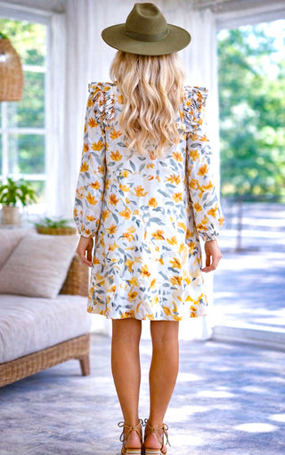 Spiced Petals Floral Dress