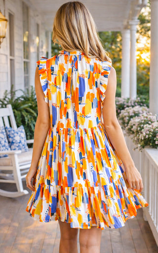 Falling For You Flutter Sleeve Babydoll Dress