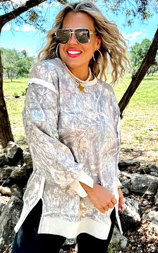 Camo Couture Luxe Pullover, ETA 8/28