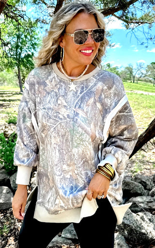 Camo Couture Luxe Pullover, ETA 8/28