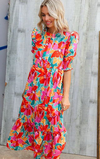Falling For Florals Maxi Dress