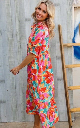 Falling For Florals Maxi Dress